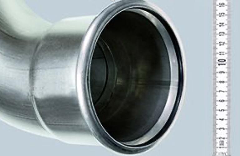 Buizen en fittingen NiroSan en NiroTherm (RVS-series) nu ook in diameter 140 mm en 168 mm